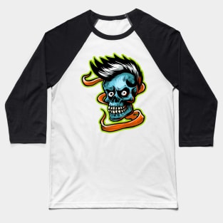 Spiky skull punk Baseball T-Shirt